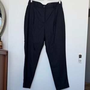 Women’s Navy Blue Pinstripe Pants